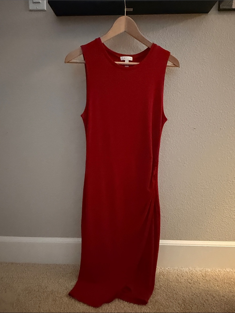Leith Red Sleeveless Maxi Dress